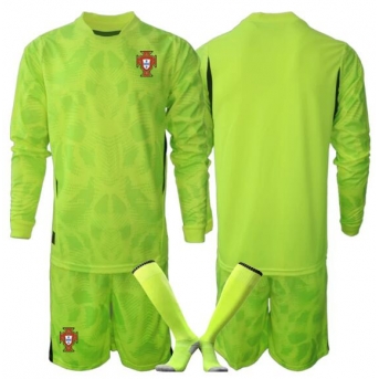 Billige Fotballdrakt Portugal Keeper Replika Hjemmedraktsett Barn VM 2026 Langermet (med bukser)